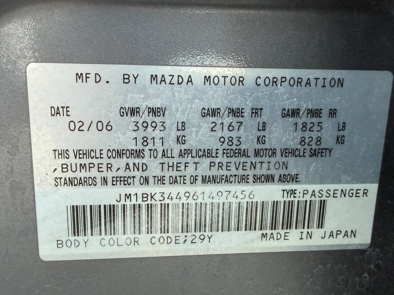 Used 2006 MAZDA MAZDA3 s Grand Touring image 43