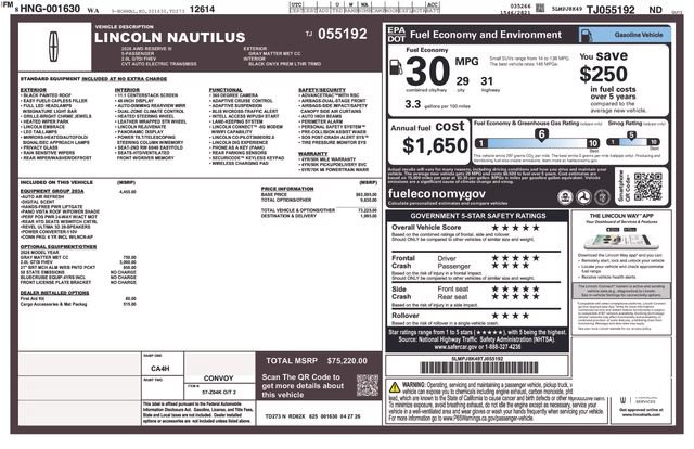 New 2026 Lincoln Nautilus Reserve AWD/4WD image 27