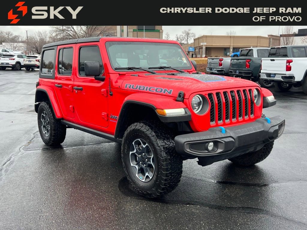 Used 2023 Jeep Wrangler Unlimited Rubicon 4xe w/ Cold Weather Group image 5