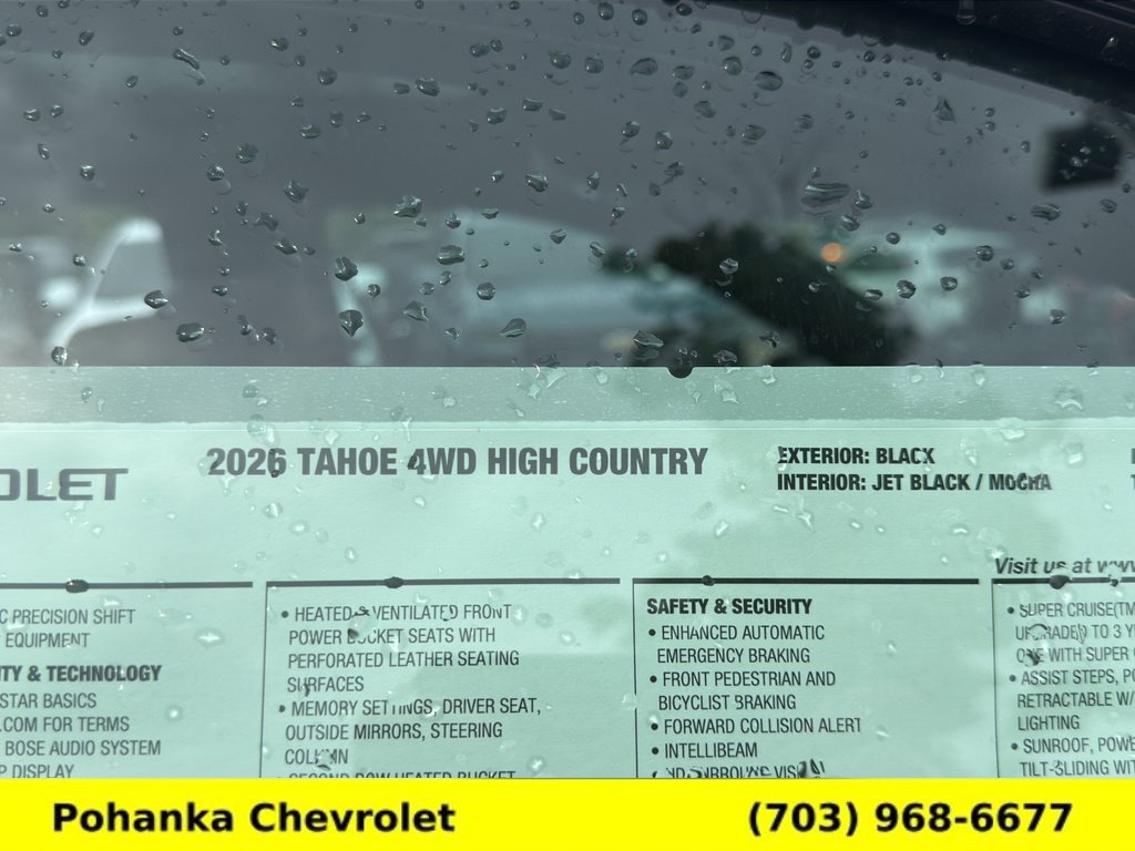 New 2026 Chevrolet Tahoe High Country AWD/4WD image 31