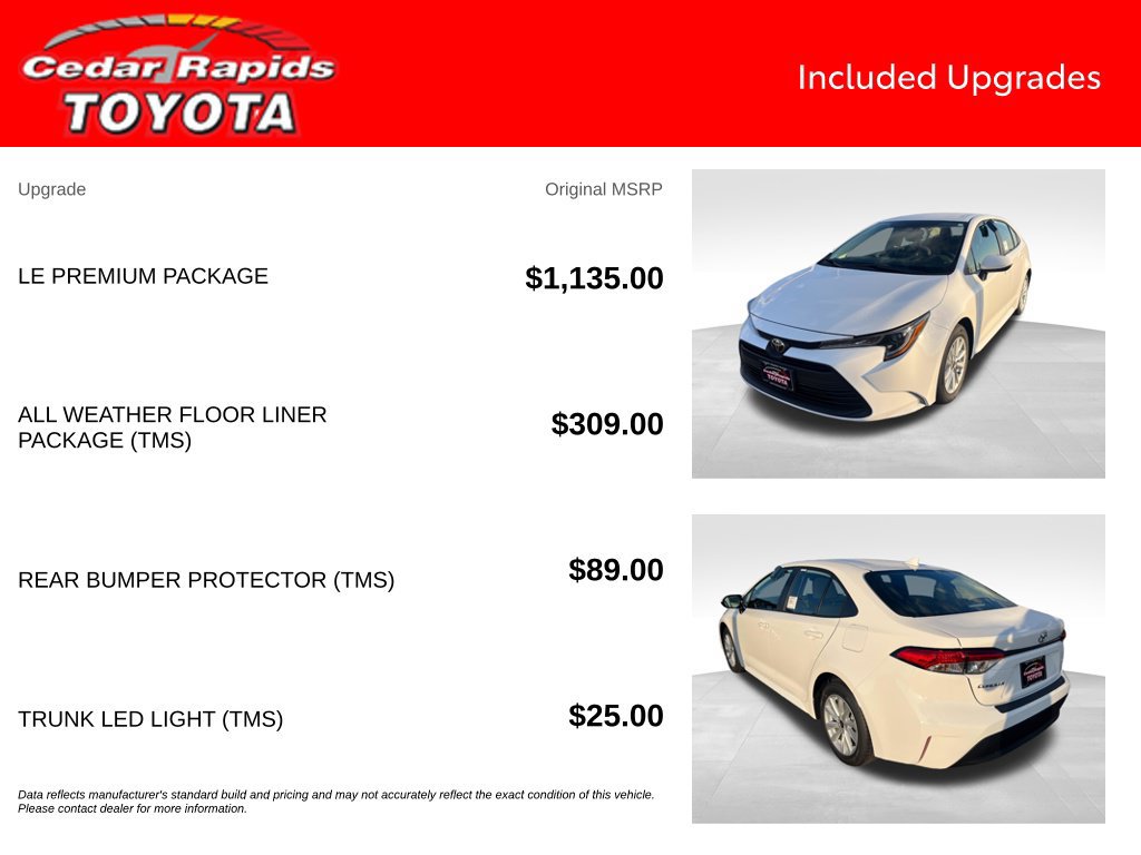 New 2027 Toyota Corolla LE w/ LE Premium Package FWD image 6