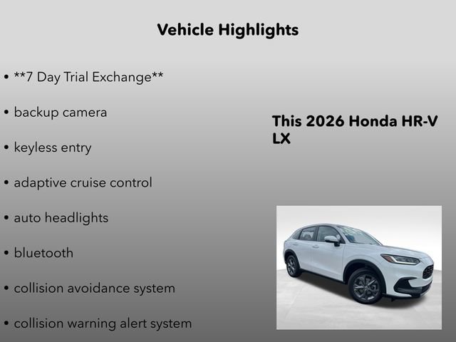New 2026 Honda HR-V LX image 5