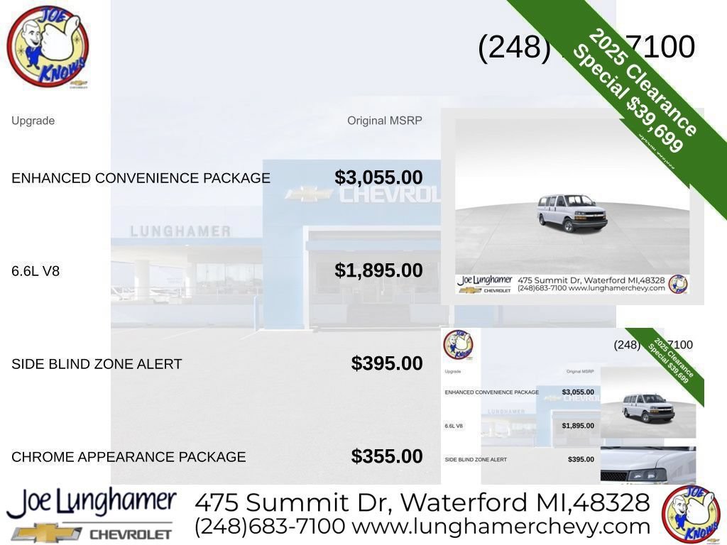 New 2025 Chevrolet Express 2500 w/ Enhanced Convenience Package RWD image 10