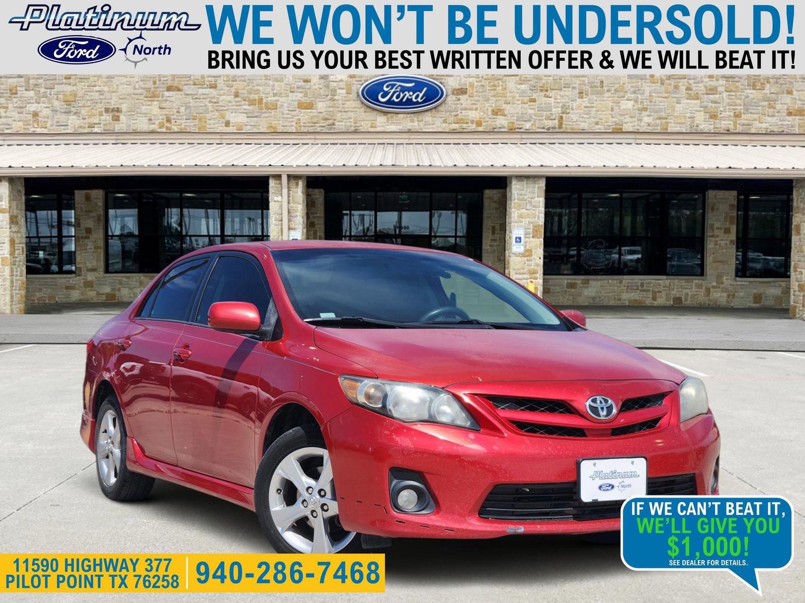 Used 2012 Toyota Corolla S FWD image 1