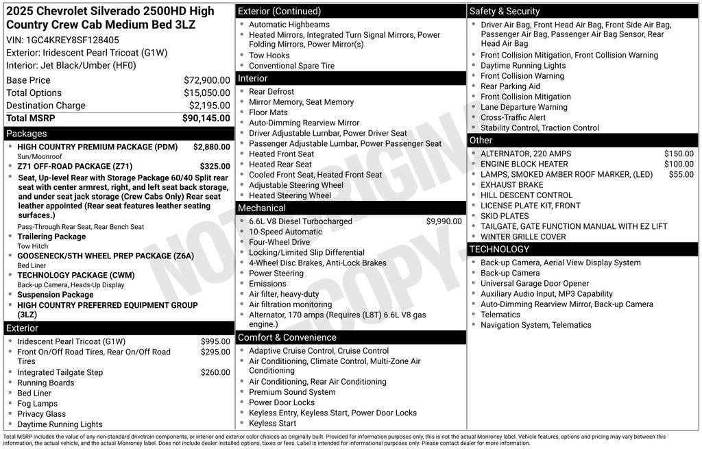 Used 2025 Chevrolet Silverado 2500 High Country w/ High Country Premium Package image 6