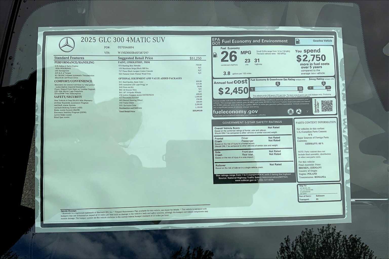 Certified 2025 Mercedes-Benz GLC 300 4MATIC image 26