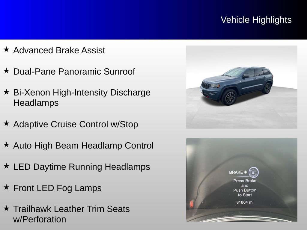 Used 2020 Jeep Grand Cherokee Trailhawk w/ Trailhawk Luxury Group AWD/4WD image 20