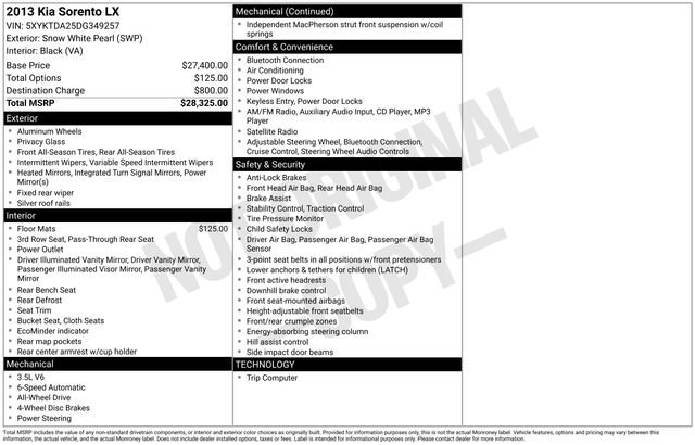 Used 2013 Kia Sorento LX image 4