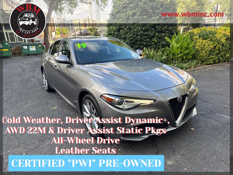 Used 2019 Alfa Romeo Giulia AWD image 1