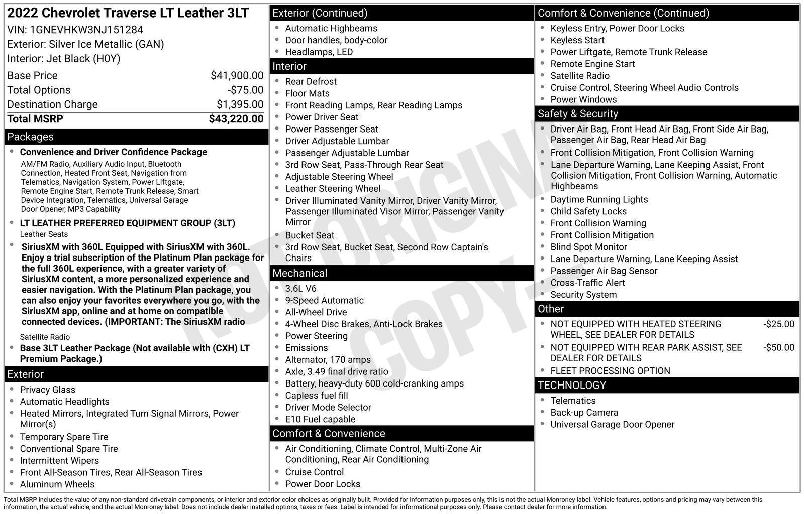 Used 2022 Chevrolet Traverse LT AWD/4WD image 2
