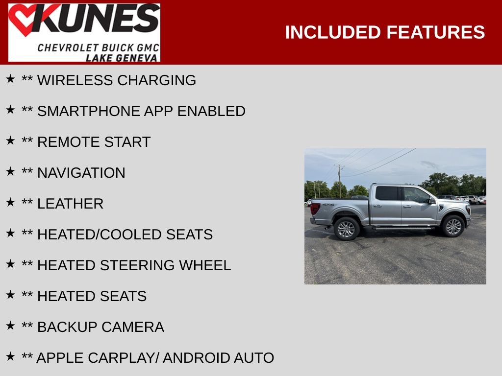 Used 2024 Ford F150 Lariat w/ Bed Utility Package AWD/4WD image 2