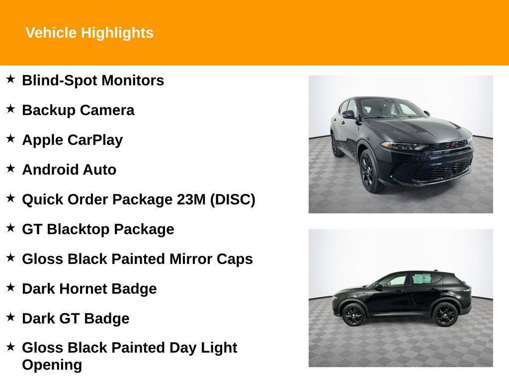 Used 2024 Dodge Hornet GT w/ GT Blacktop Package AWD/4WD image 2