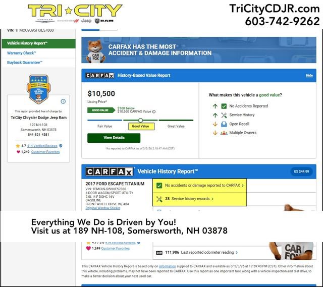 Used 2017 Ford Escape Titanium image 4