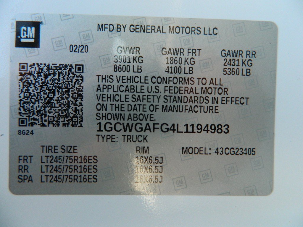 Used 2020 Chevrolet Express 2500 w/ Communications Package RWD image 21