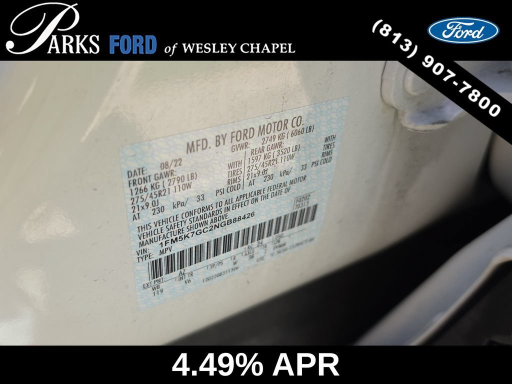 Used 2022 Ford Explorer ST w/ ST Street Pack RWD image 33