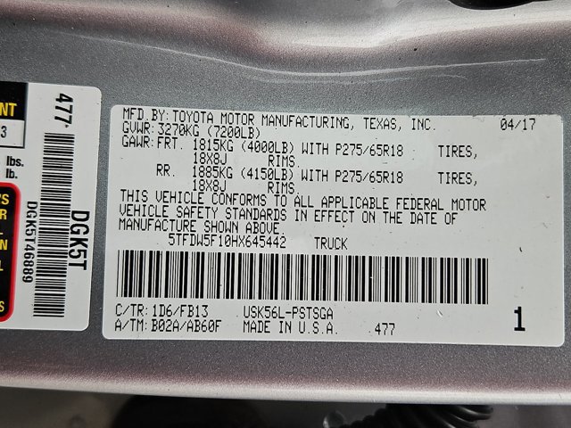 Used 2017 Toyota Tundra SR5 w/ TRD Off Road Package AWD/4WD image 25
