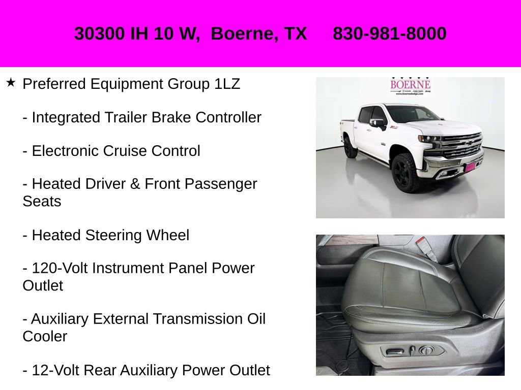 Used 2019 Chevrolet Silverado 1500 LTZ w/ LTZ Texas Edition image 36