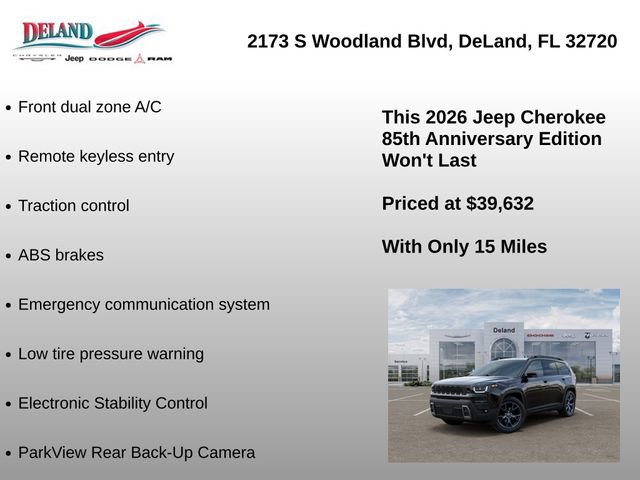 New 2026 Jeep Cherokee Overland AWD/4WD image 9