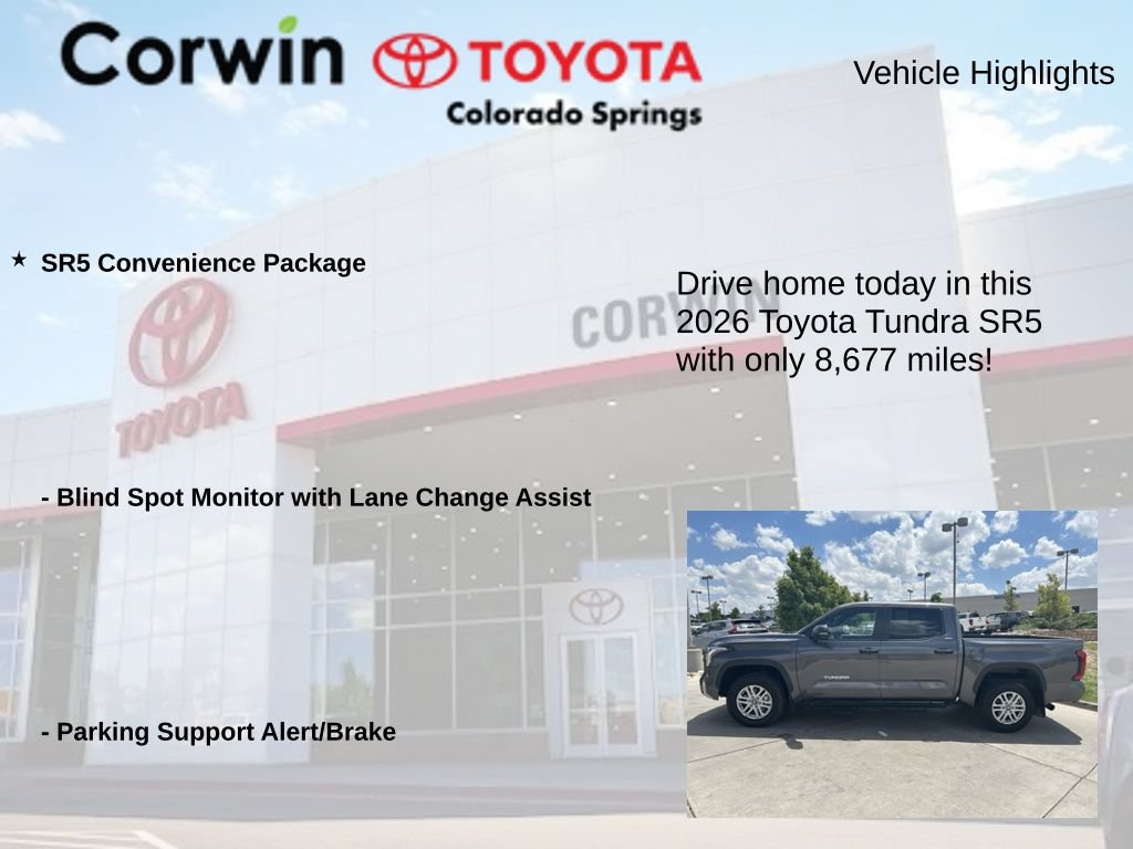 Used 2026 Toyota Tundra SR5 w/ SR5 Convenience Package AWD/4WD image 6