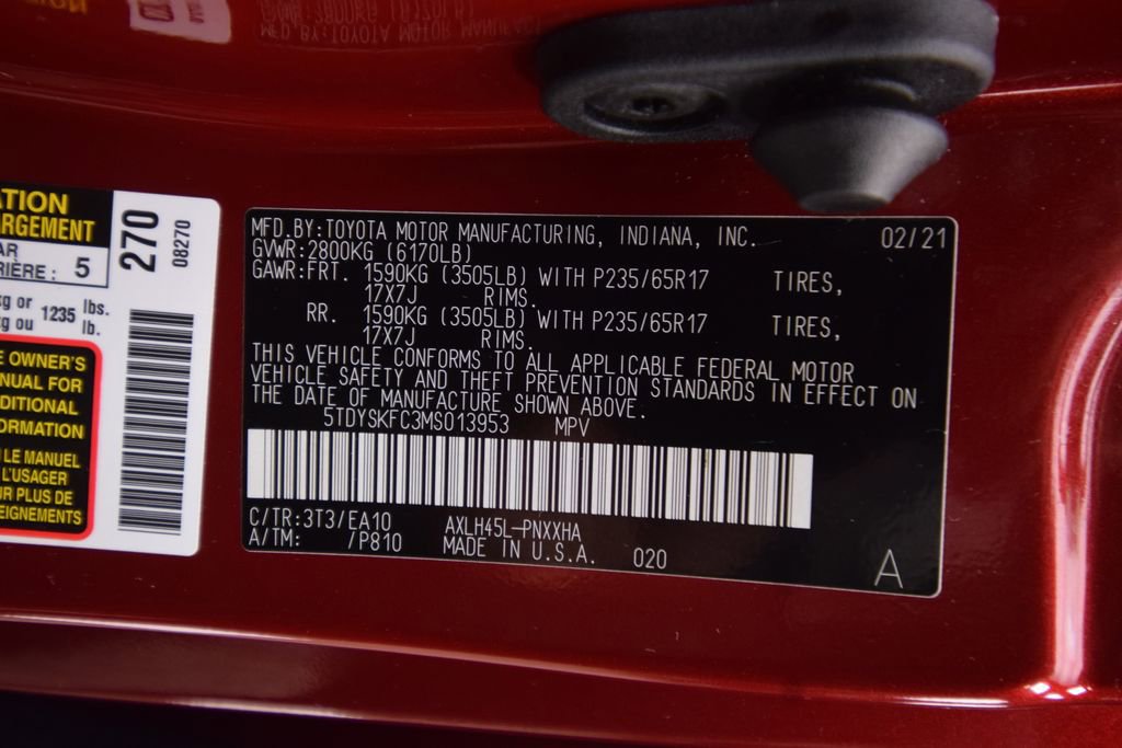 Used 2021 Toyota Sienna XLE image 32