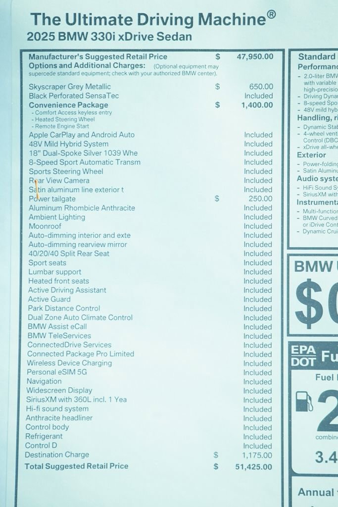 Used 2025 BMW 330i xDrive Sedan AWD/4WD image 8