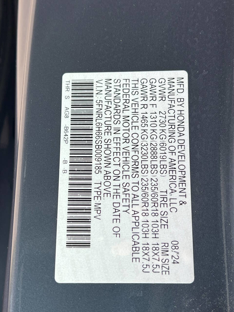 Used 2025 Honda Odyssey EX-L image 24