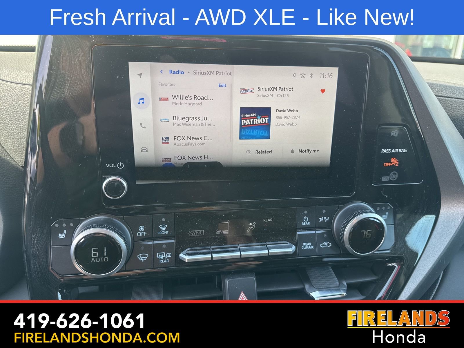 Used 2026 Toyota Highlander XLE AWD/4WD image 23