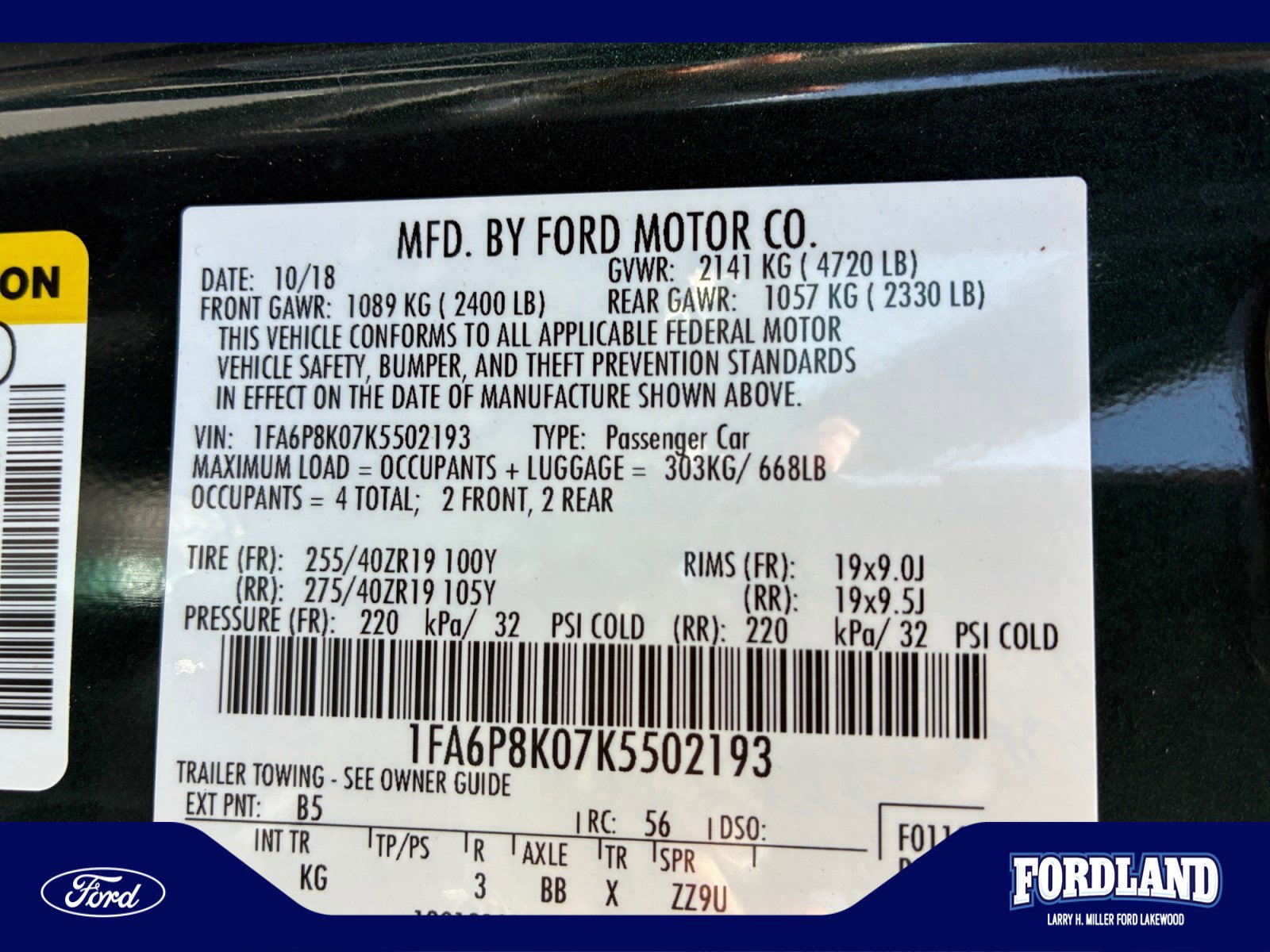 Used 2019 Ford Mustang Bullitt w/ Bullitt Electronics Package RWD image 25