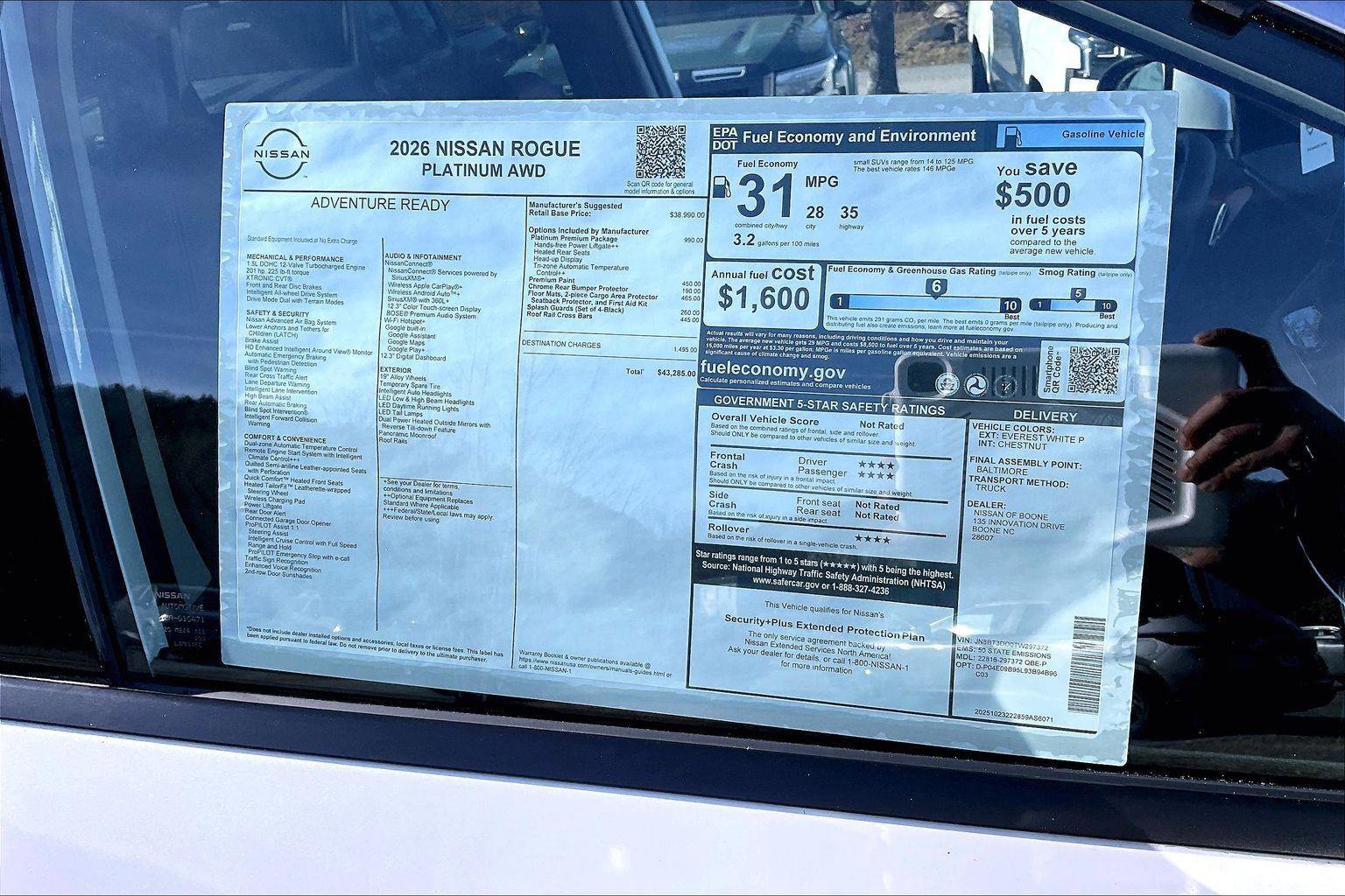 New 2026 Nissan Rogue Platinum w/ Platinum Premium Package image 15