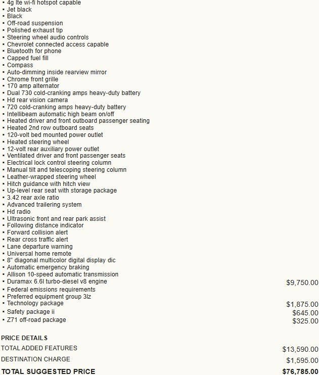 Used 2020 Chevrolet Silverado 2500 High Country w/ Technology Package image 3