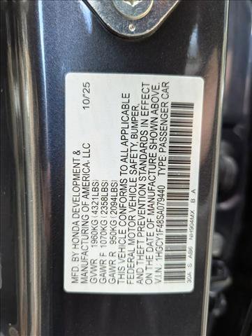 New 2025 Honda Accord SE image 17