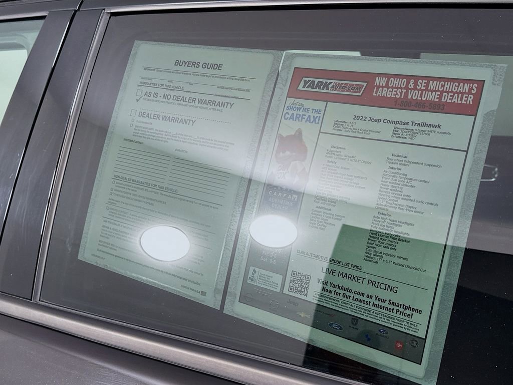 Certified 2022 Jeep Compass Trailhawk image 15