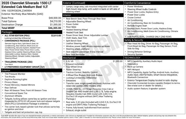 Certified 2020 Chevrolet Silverado 1500 LT w/ All-Star Edition AWD/4WD image 31