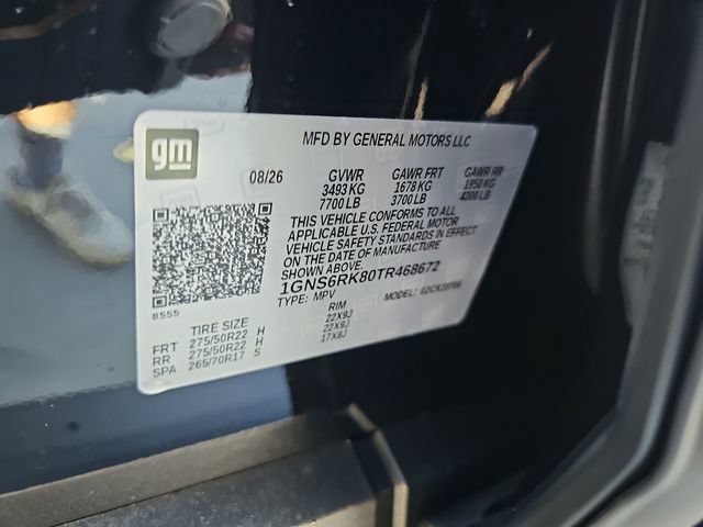 New 2026 Chevrolet Tahoe RST w/ RST Capability Package AWD/4WD image 35