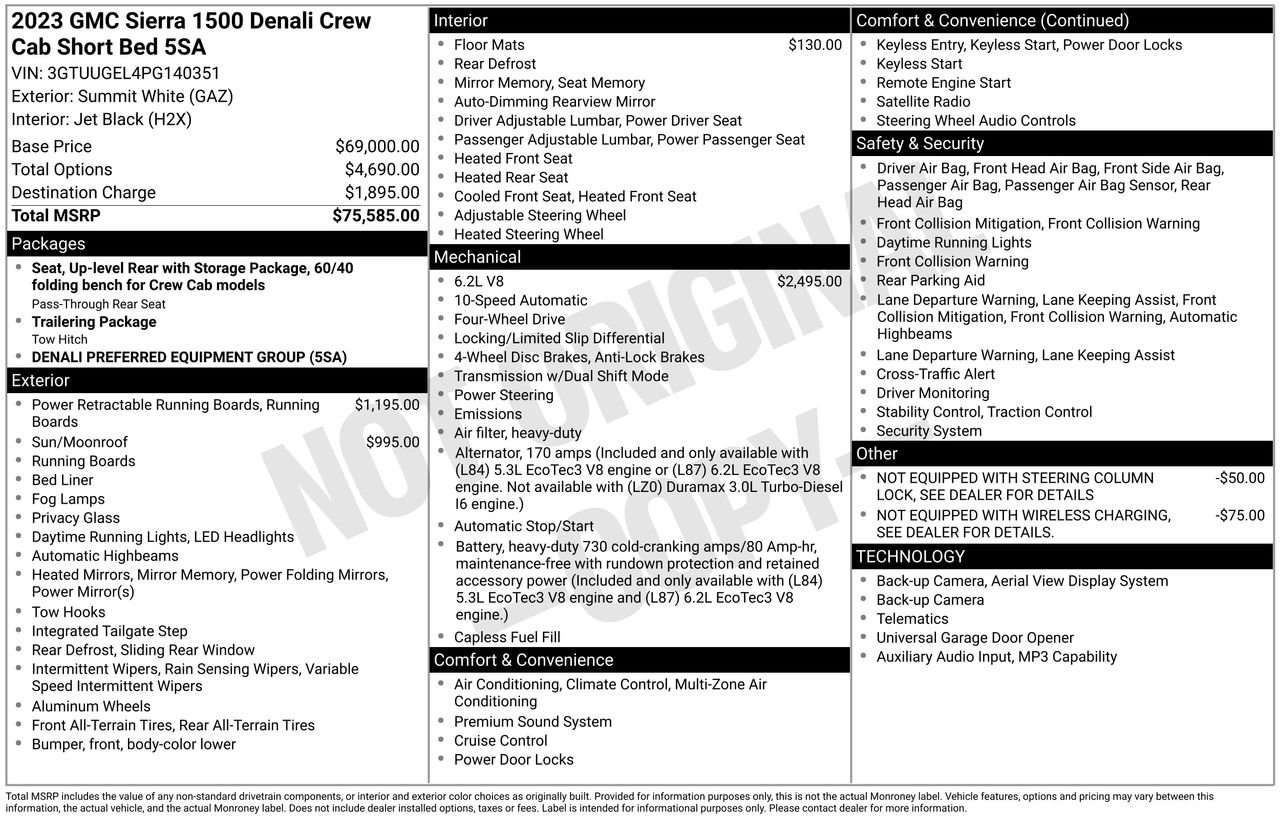 Used 2023 GMC Sierra 1500 Denali image 36