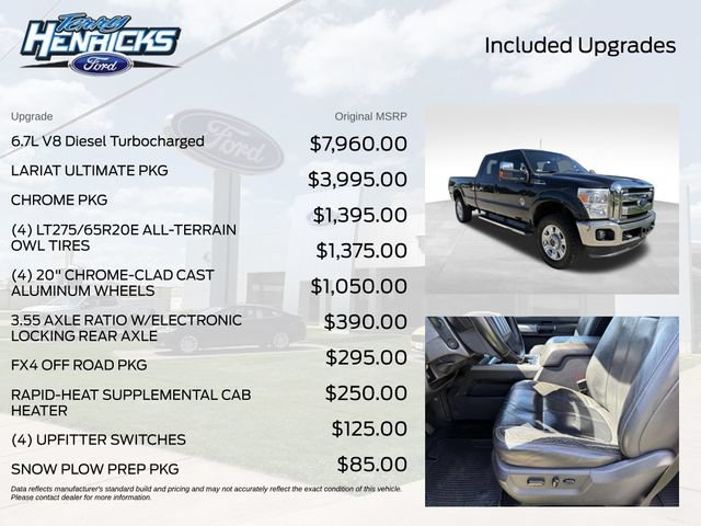 Used 2012 Ford F350 Lariat w/ Lariat Ultimate Pkg AWD/4WD image 8