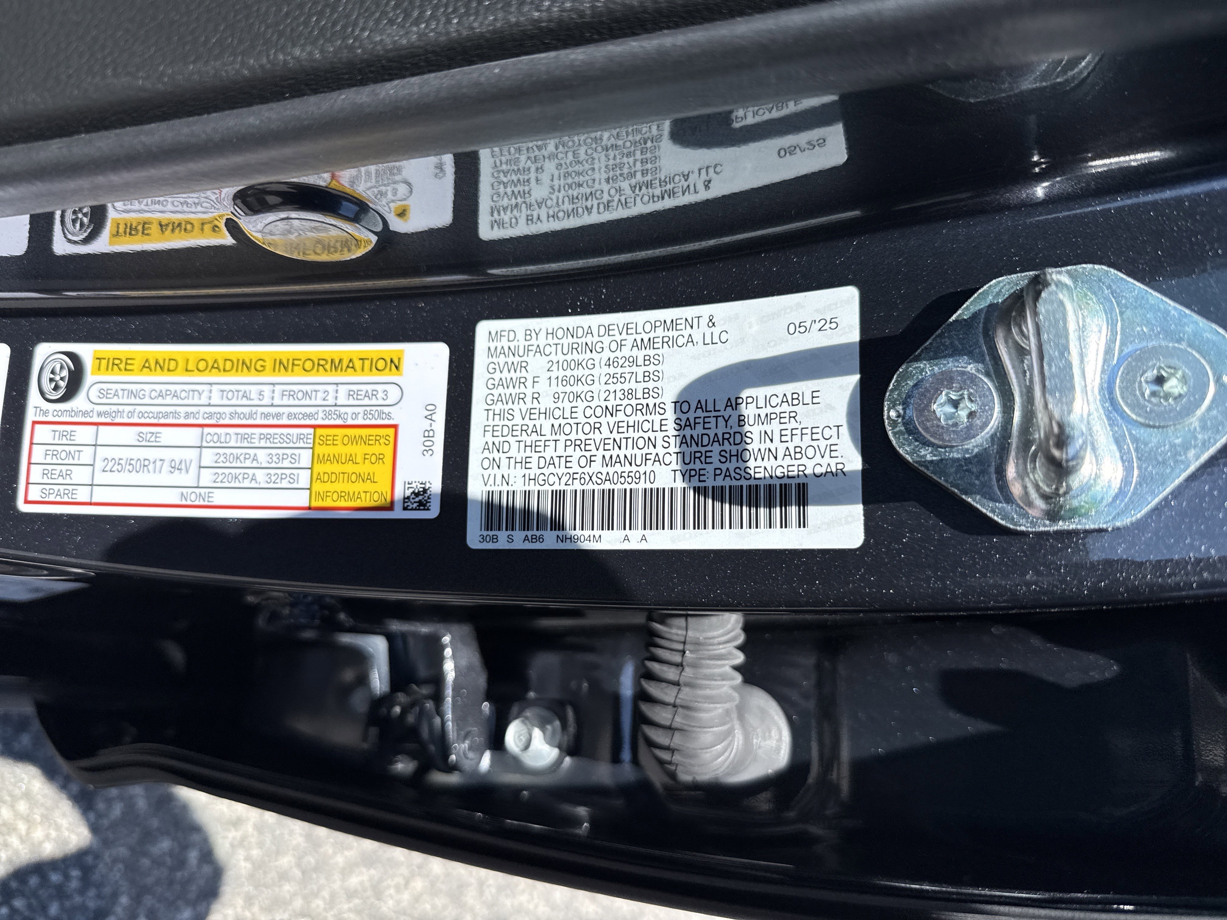 Certified 2025 Honda Accord EX-L image 37