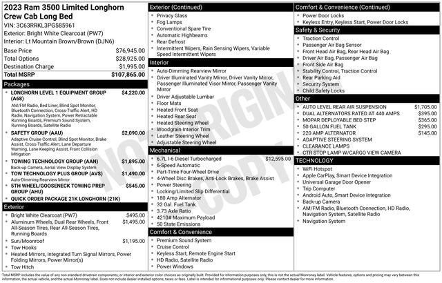 Used 2023 RAM 3500 Limited image 42