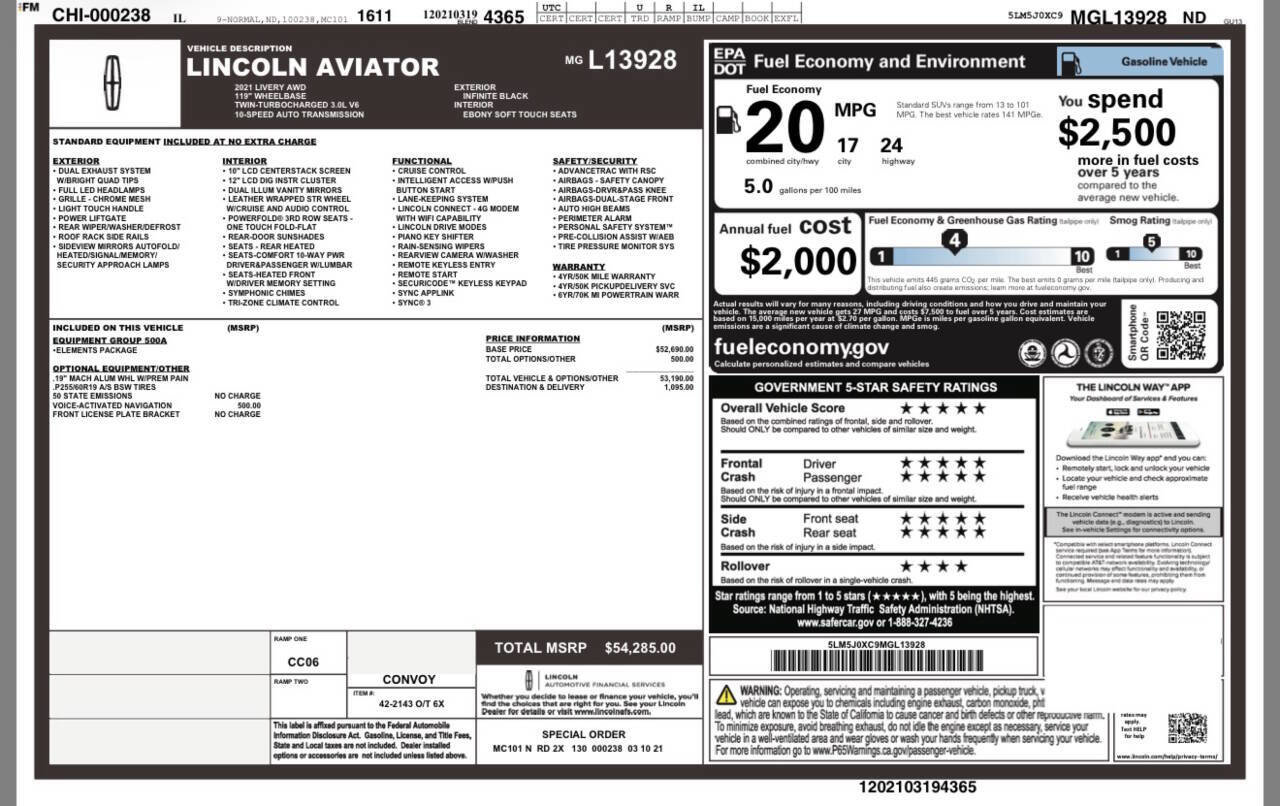 Used 2021 Lincoln Aviator AWD image 4