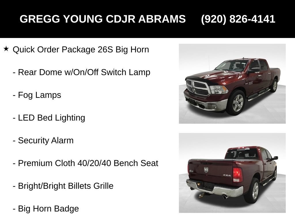 Used 2017 RAM 1500 Big Horn AWD/4WD image 19