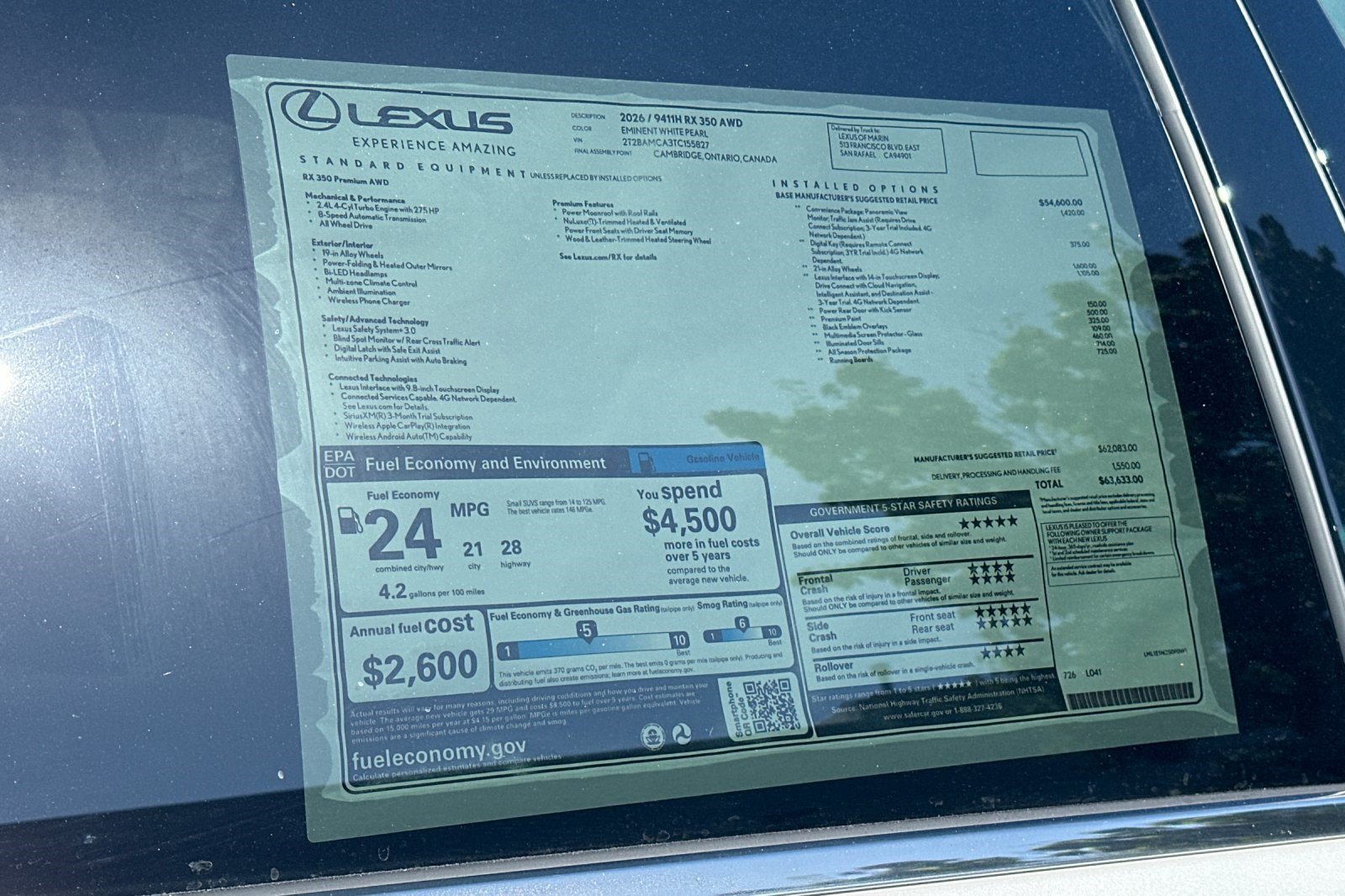 New 2026 Lexus RX 350 AWD image 30