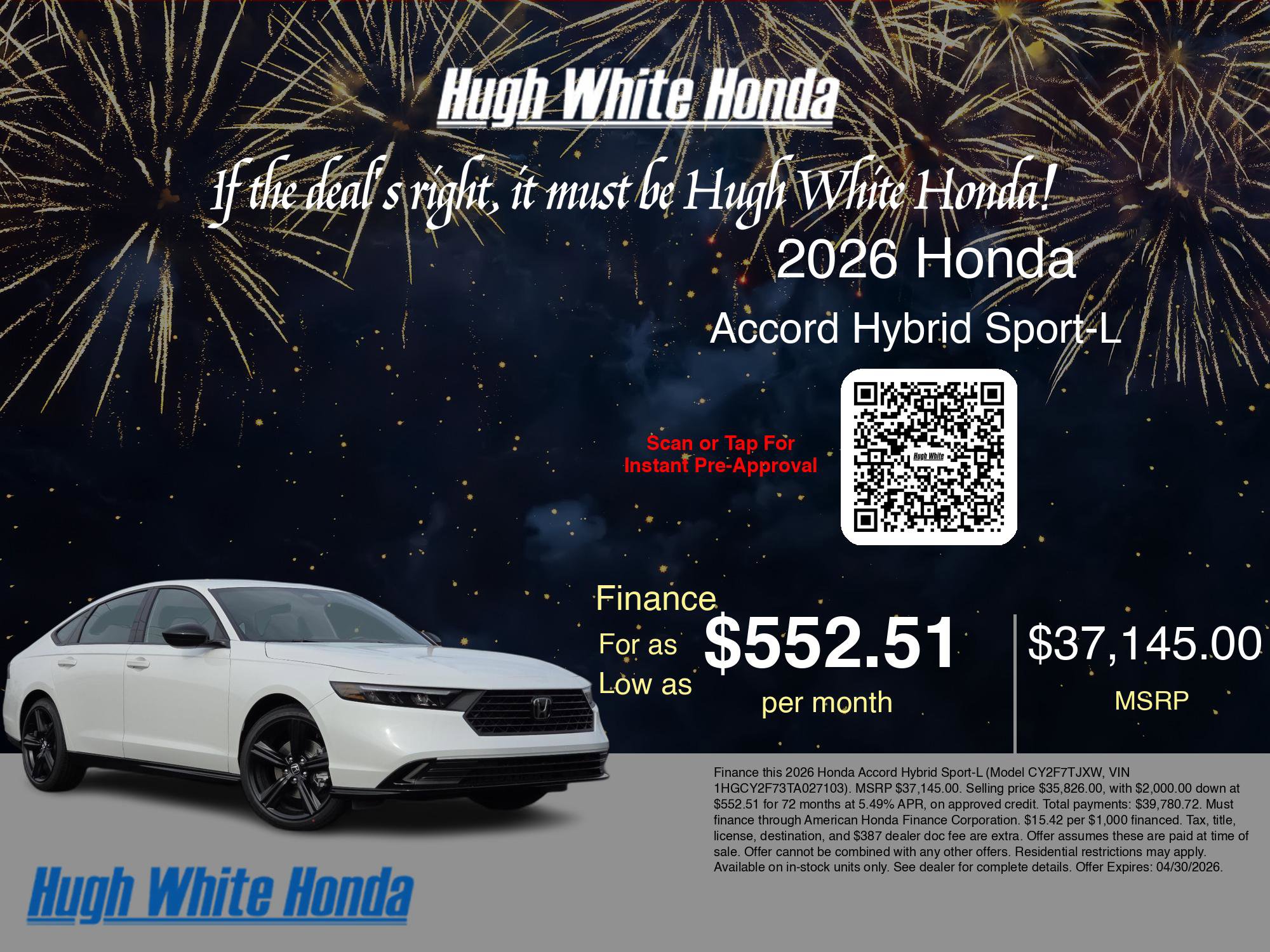 New 2026 Honda Accord Sport image 7