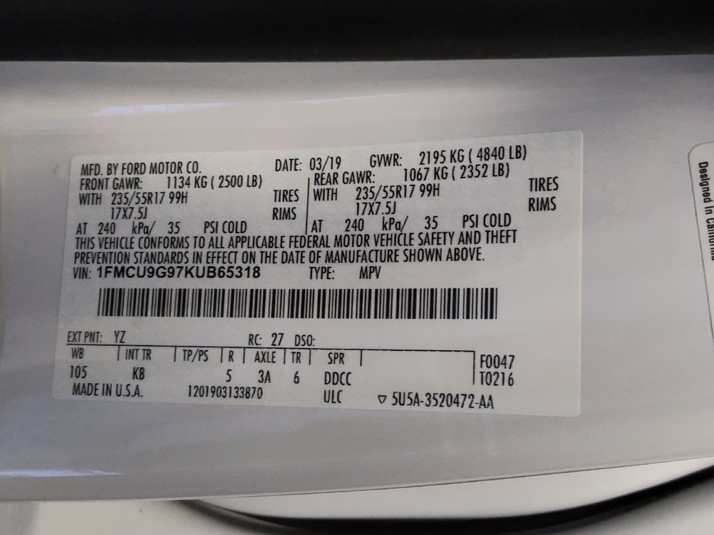 Used 2019 Ford Escape SE AWD/4WD image 33