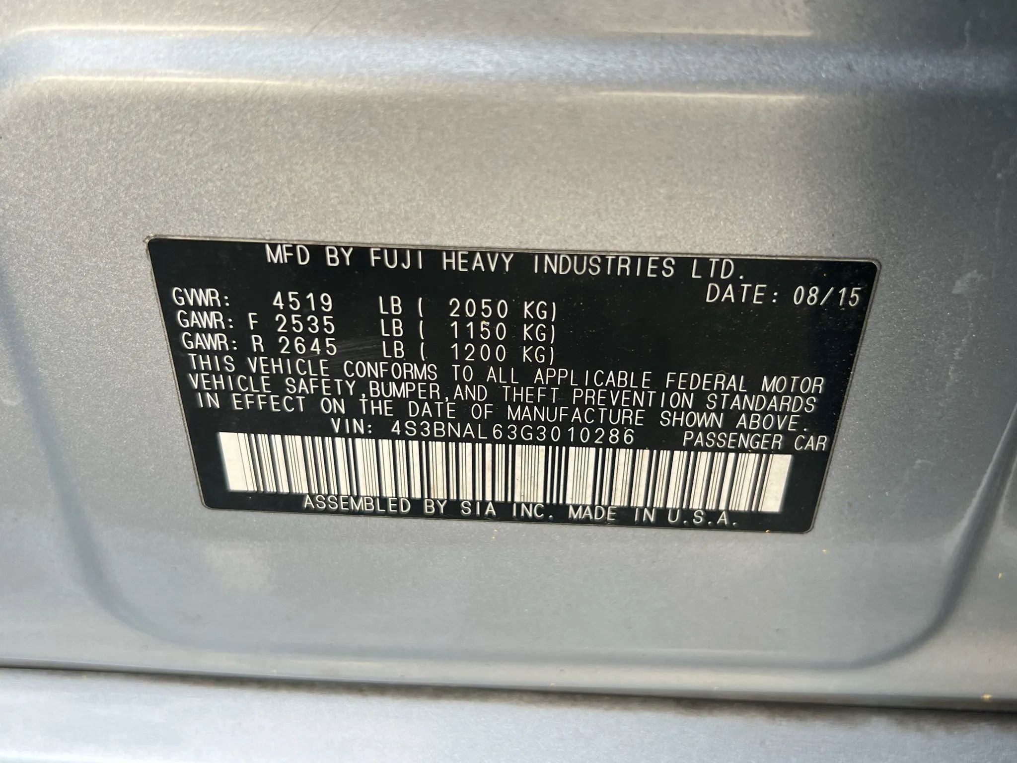 Used 2016 Subaru Legacy 2.5i Limited image 32