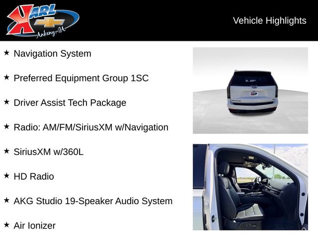 Used 2021 Cadillac Escalade Sport w/ Driver Assist Tech Package AWD/4WD image 2