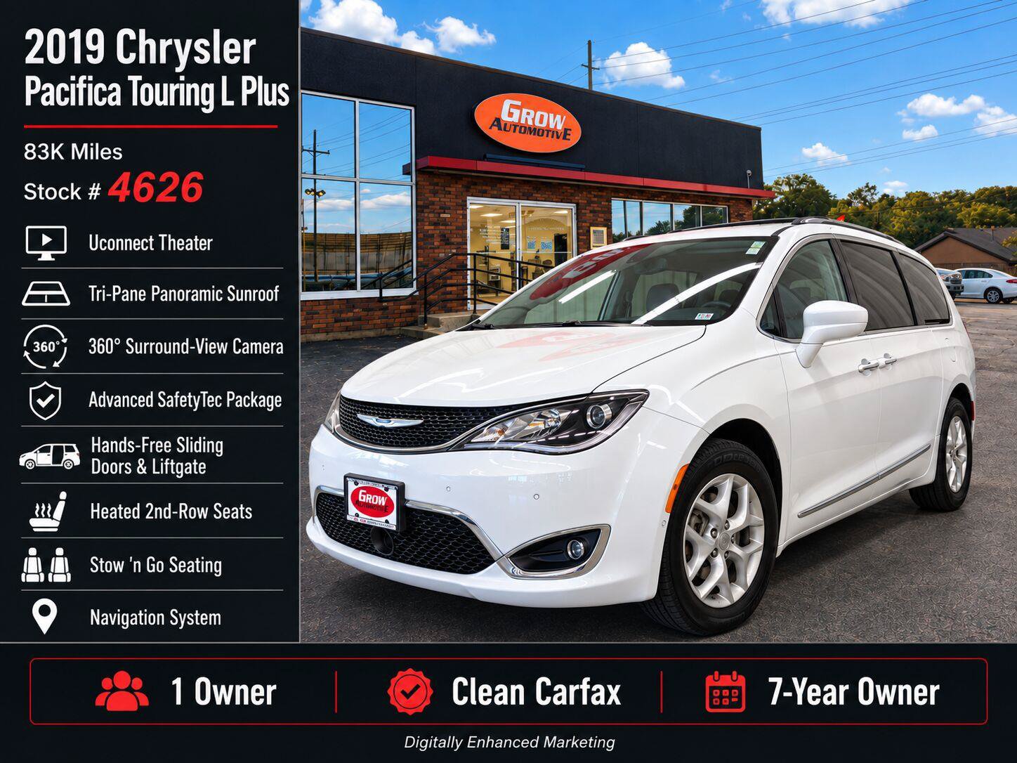 Used 2019 Chrysler Pacifica Touring-L Plus w/ Advanced Safetytec Group FWD image 2