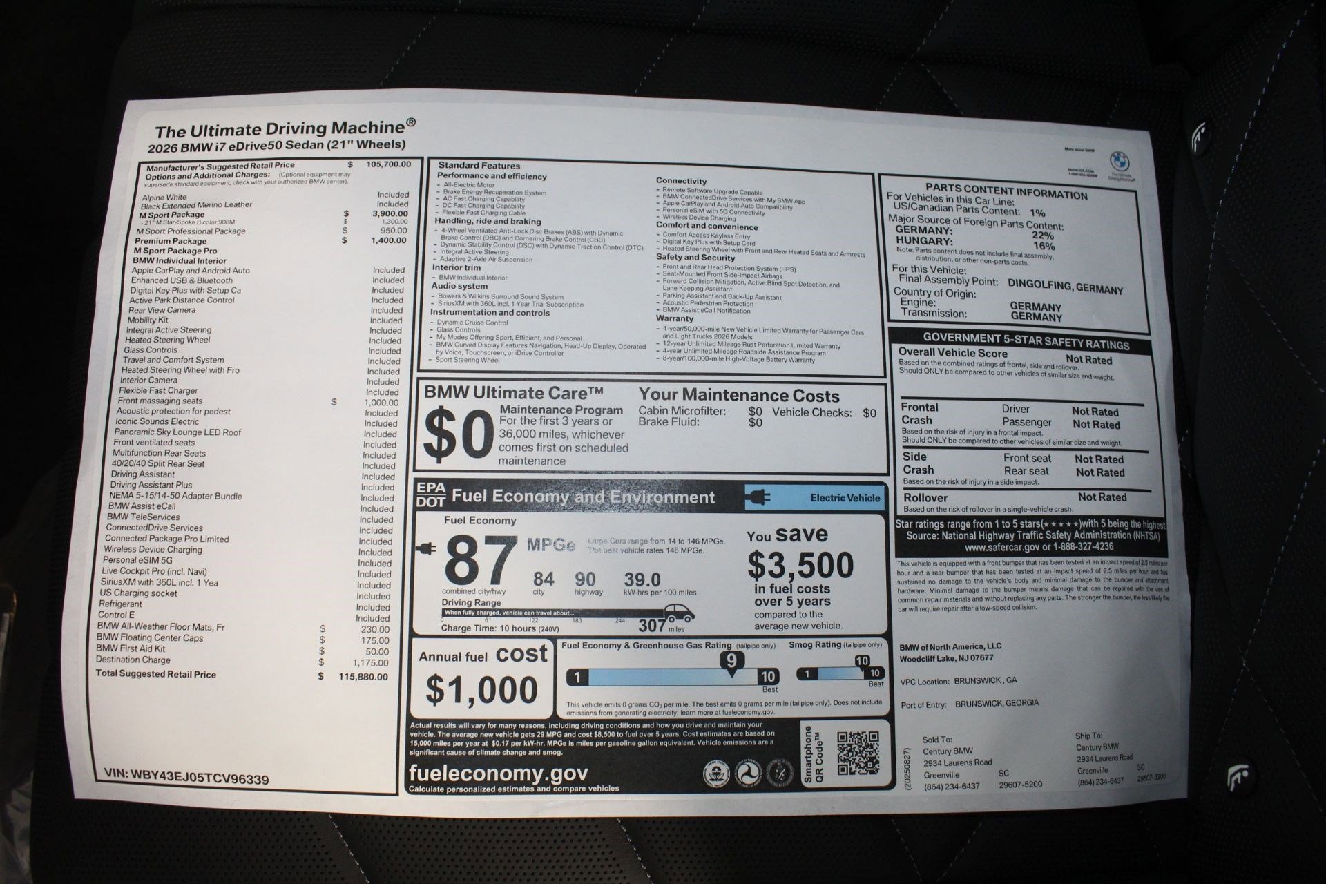 New 2026 BMW i7 eDrive50 image 23
