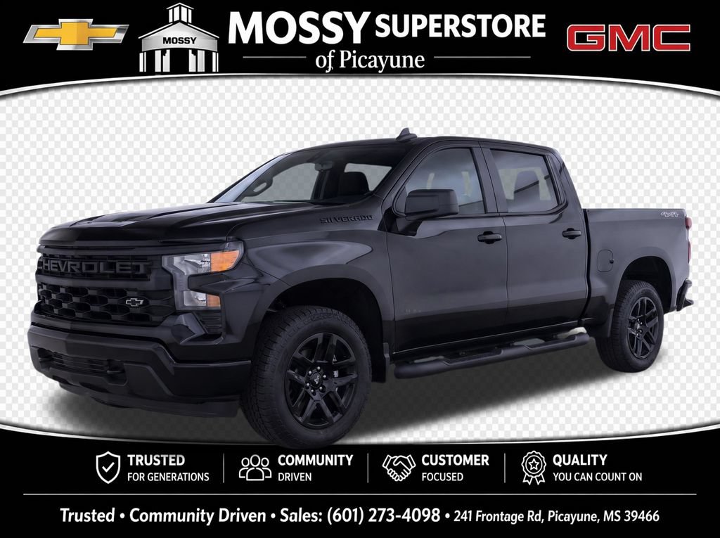 Used 2025 Chevrolet Silverado 1500 Custom w/ Turbomax Blackout Package