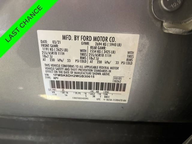 Used 2021 Ford Explorer XLT w/ Equipment Group 202A image 29