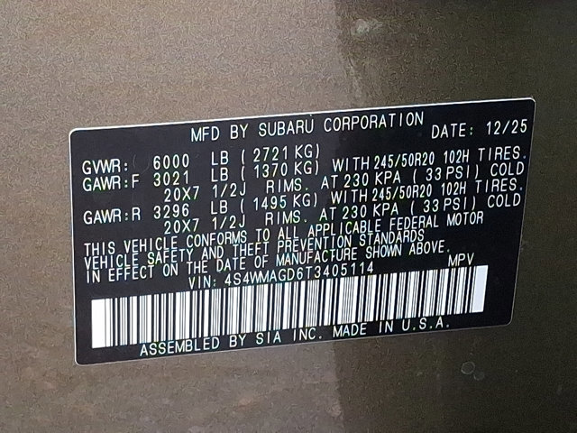 New 2026 Subaru Ascent Limited image 18